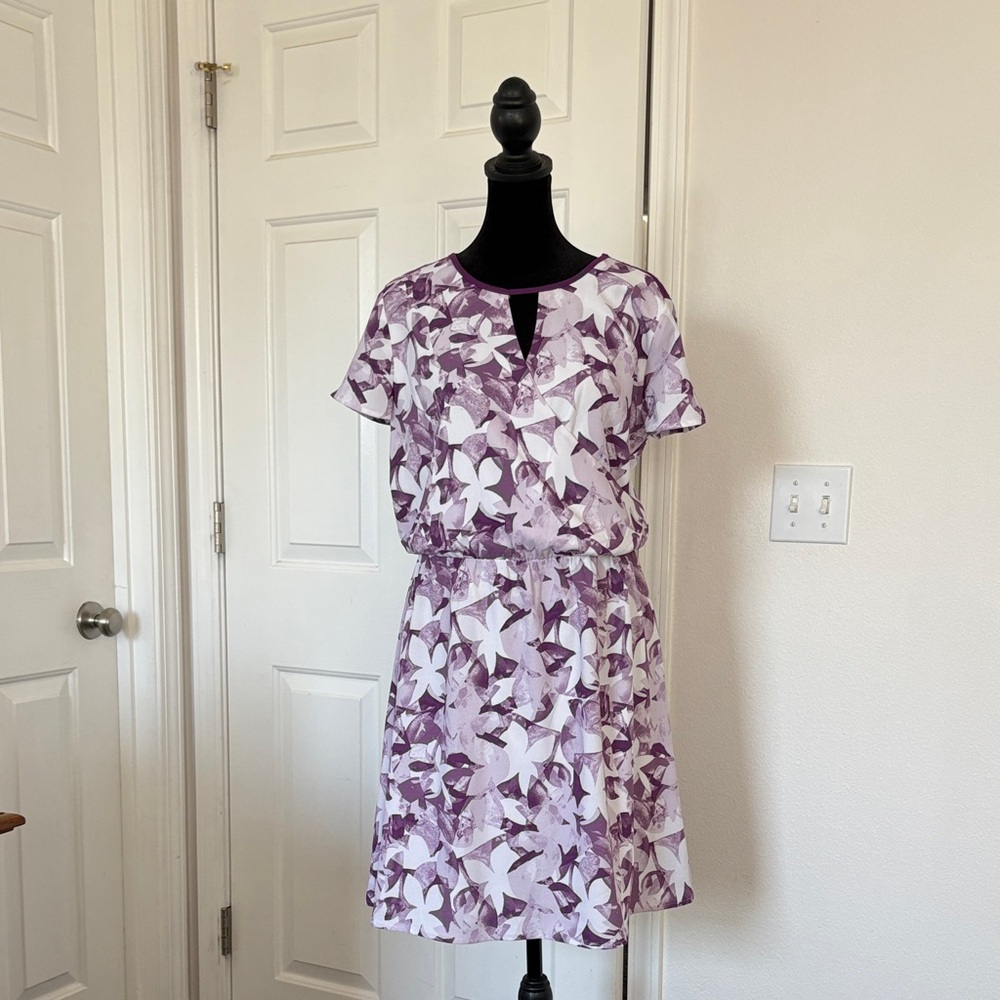 Market & Spruce NWT Purple and White Floral Spring Dress